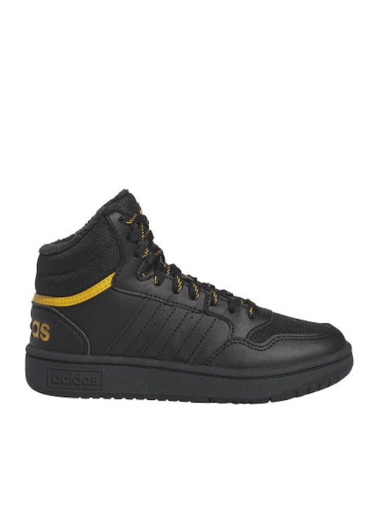 adidas Hoops Mid K Kinder Sneakers Hoch Schwarz IF7736