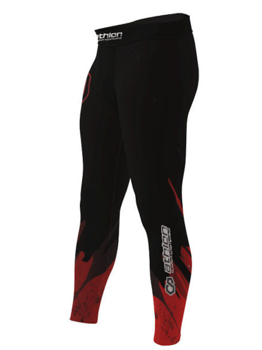 Athlon Long Men Martial Arts Leggings Black