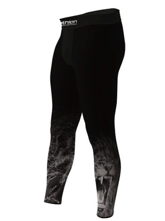 Athlon Long Men Martial Arts Leggings Black