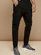 Garton-Rnd Trousers Cargo Elastic Black
