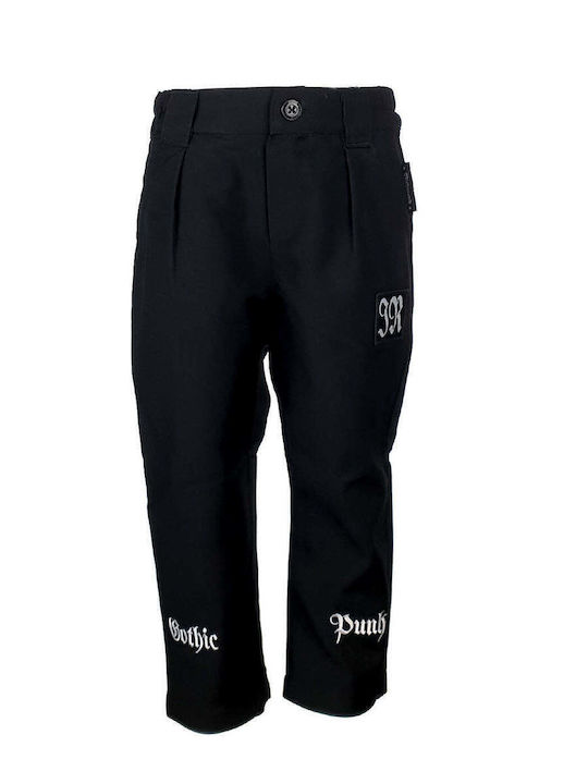 Pantaloni din Material Textil pentru Copii Negru