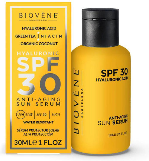 Biovene Serum Anti-îmbătrânire Pentru Față SPF30 Cu Acid Hialuronic 30ml