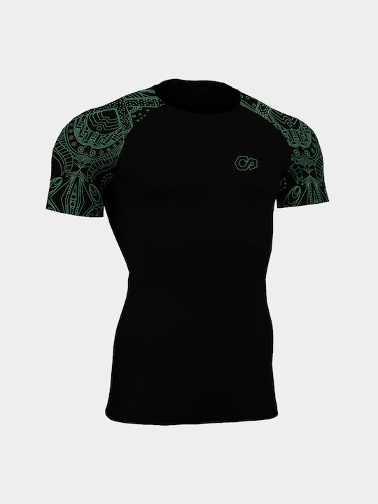 Athlon Short Sleeve Shirt 125K-1859 for Jiu-Jitsu Black