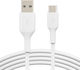 Belkin 2Pack USB 2.0 Cable USB-C male - USB-A male Λευκό 1m (CAB001BT1MWH2PK)