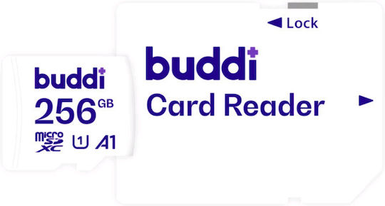 Buddi SDXC 256GB U1 A1 160MB/s με αντάπτορα