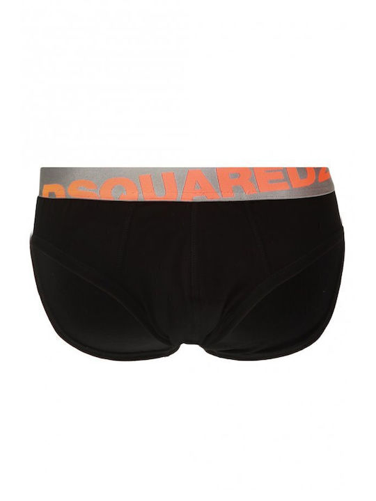 Dsquared2 Slipuri pentru bărbați Negre 1Pachet