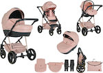 Moni Adjustable 3 in 1 Baby Stroller Suitable for Newborn Pink