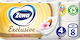 Zewa Exclusive Χαρτί Υγείας 8 Ρολά 4 Φύλλων (95gr/Ρολό)