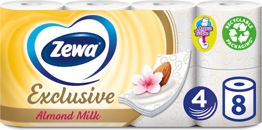 Zewa Exclusive Χαρτί Υγείας 8 Ρολά 4 Φύλλων (95gr/Ρολό)