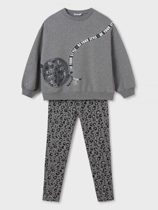 Mayoral Kids Set with Leggings Winter 2pcs Gray