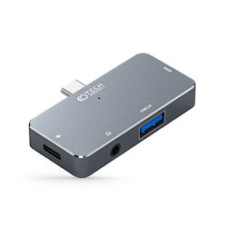 Tech-Protect V6-HUB USB-C Docking Station με HDMI 4K PD Tech-Protect V6-HUB USB-C Docking Station με HDMI 4K PD