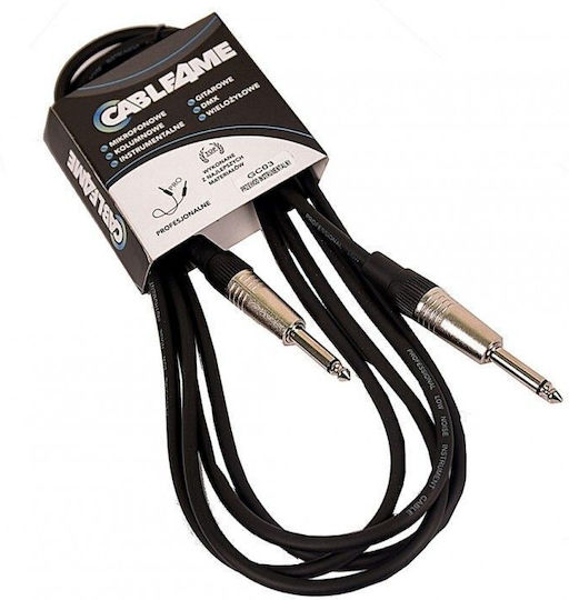 Cable4Me Cablu 6,3 mm de sex masculin - 6,3 mm de sex masculin 5m Gri