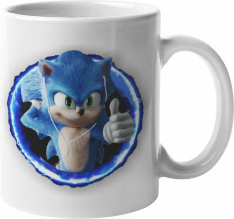 Sonic Κούπα Κεραμική Λευκή