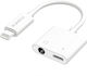 KAL Electronics KSC-353 Μετατροπέας Lightning male σε 3.5mm / Lightning female Λευκό 1τμχ