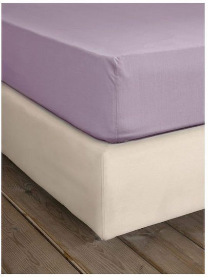 Nima Unicolors Σεντόνι Υπέρδιπλο 240x260εκ. Pale Mauve