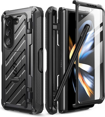 Supcase Unicorn Beetle Pro Pen Acoperire completă 360 Plastic rezistent set cu geam Negru (Galaxy Z Fold5)