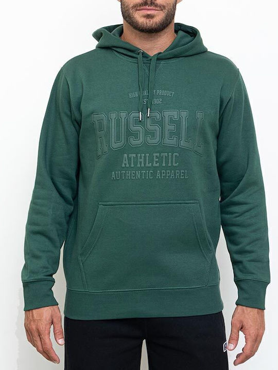 Russell Athletic Φούτερ με Κουκούλα Πράσινο