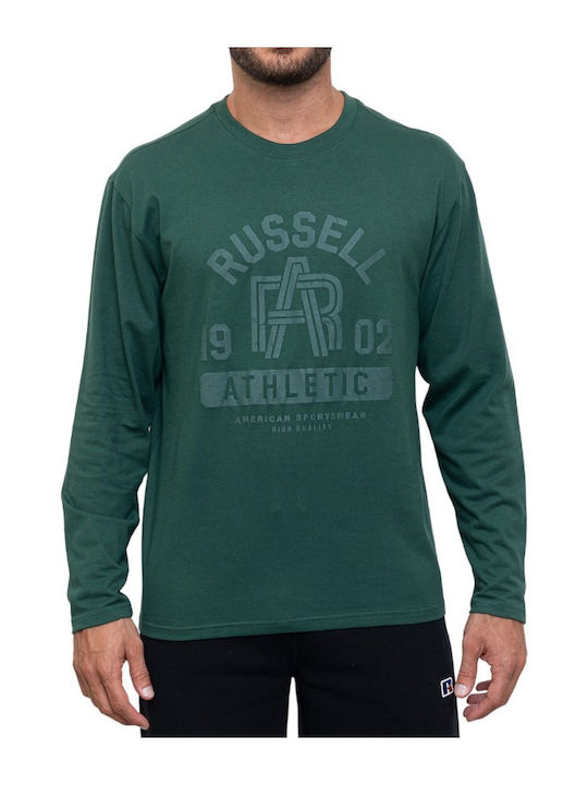 Russell Athletic Ανδρική Μπλούζα Μακρυμάνικη Πράσινη