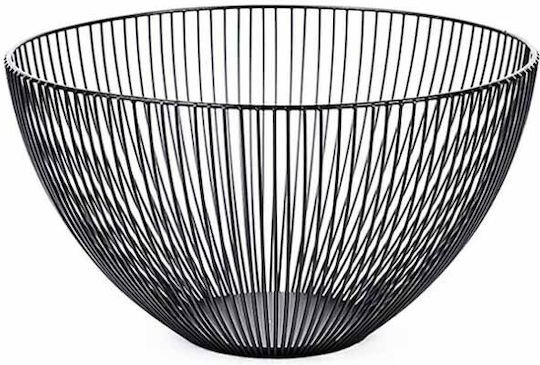 Homestyle Φρουτιέρα Μεταλλική Μαύρη 24.5x24.5x14εκ. Homestyle Φρουτιέρα Μεταλλική Μαύρη 24.5x24.5x14εκ.