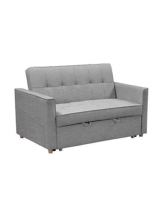 Commit Two-Seater Fabric Sofa Bed Gray 142x93cm