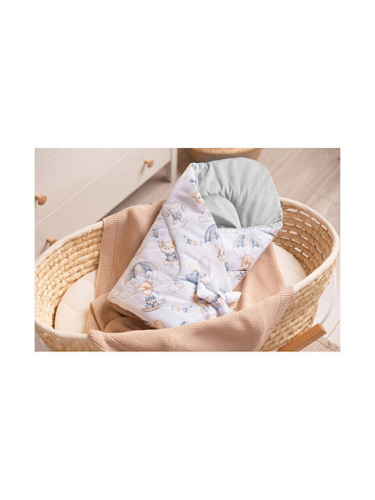 Sensillo Blanket Nursery Swaddling Blankets Cotton Gray 75x75cm