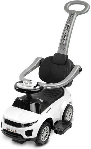 Toyz Sports Car Αυτοκινητάκι Ride On με Χειρολαβή για 12+ μηνών Λευκό