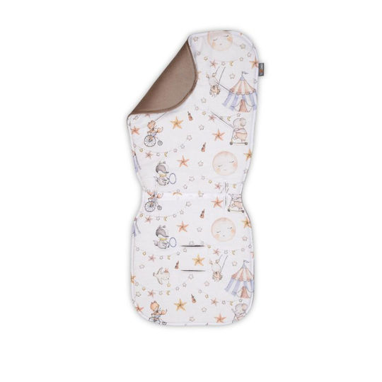 Tesoro (Baby) Stroller Seat Liner Double Sided 35x78cm White