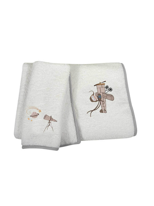 Greenwich Polo Club Set of baby towels 2pcs Beige Weight 400gr/m² 230708008829