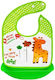 Bocioland Bib Fabric with Button & Pocket Green