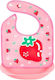 Bocioland Bib Fabric with Button & Pocket Pink