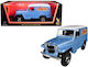 Lucky Diecast Jeep Modeling Figure Car White in Scale 1:18