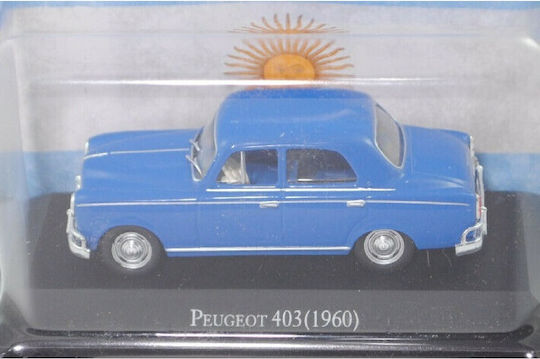 Magazine Models Peugeot Modeling Figure Car Blue in Scale 1:43