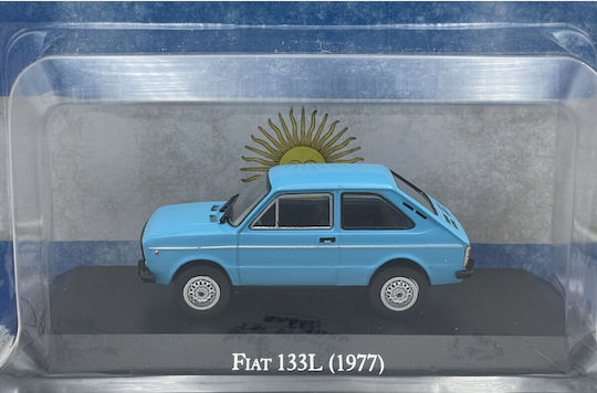 Magazine Models Fiat Φιγούρα Μοντελισμού Αυτοκίνητο Μπλε σε Κλίμακα 1:43