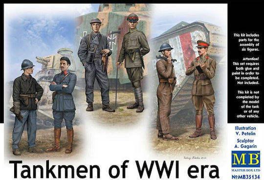 Master Box Modellfiguren Abbildung Tankmen Wwi Era im Maßstab 1:35
