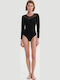 Bodysuit pentru femei Negru
