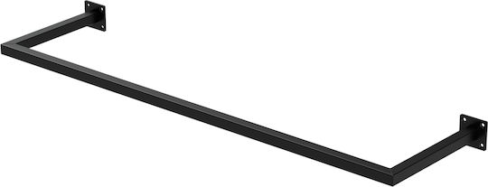 ML-Design Κρεμάστρα Τοίχου Μεταλλική Μαύρη 30x110cm