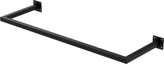ML-Design Wandhalterung Metall Schwarz 30x90cm