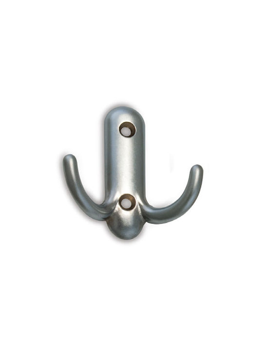 Conset Wall Hanger C547 Metal 2 Hooks Silver 5....
