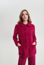 Vamp Women's Winter Fleece Pajama Robe Fuchsia