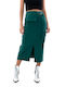 Moutaki Pencil High Waist Midi Skirt in Green color