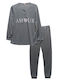 Cootaiya Winter Damen Pyjama-Set Gray