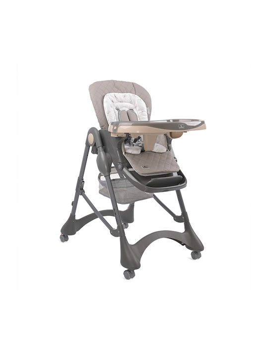 Lorelli Highchair with Plastic Frame & Fabric Seat Beige