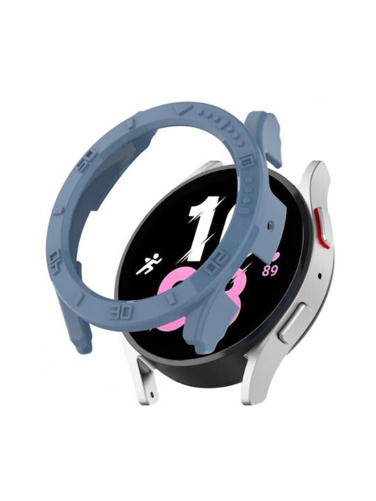 Half Cover with Scale Plastic Case Tech Blue for Galaxy Watch6 44mm
