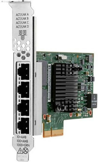 HP BCM5719 Ethernet 1Gb 4port BASET Adapter v1 Ενσύρματη Κάρτα Δικτύου Gigabit (1Gbps) Ethernet PCI-e