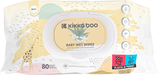 Kikka Boo Μωρομάντηλα χωρίς Οινόπνευμα 80τμχ