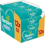 Pampers Fresh Clean Baby Wipes 12x52pcs