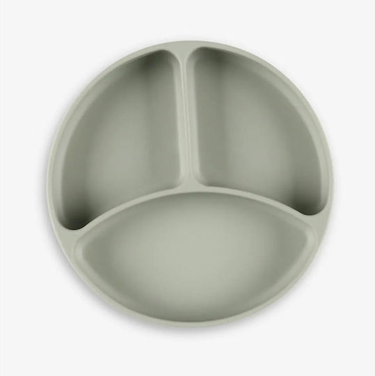 Minene Baby Food Plate made of Silicone Green