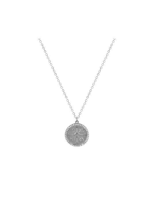 Papoulidis Jewellery Halskette Konstantin Amulett aus Silber