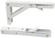 Foldable Metallic Shelf Brackets White 400mm 7921