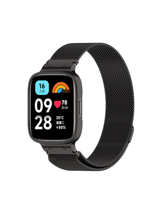 Strap Stainless Steel Black (Redmi Watch 3 Active)